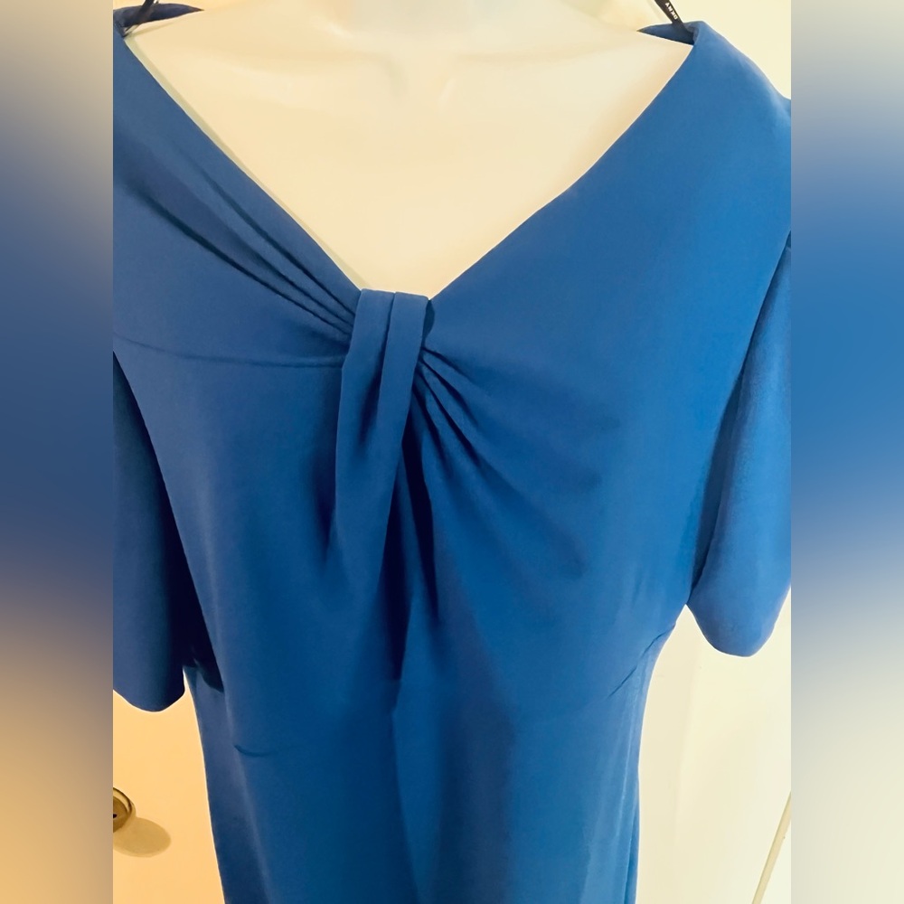 DKNY  Size 16 Royal Blue Women's Dress. Well made, twist  front.